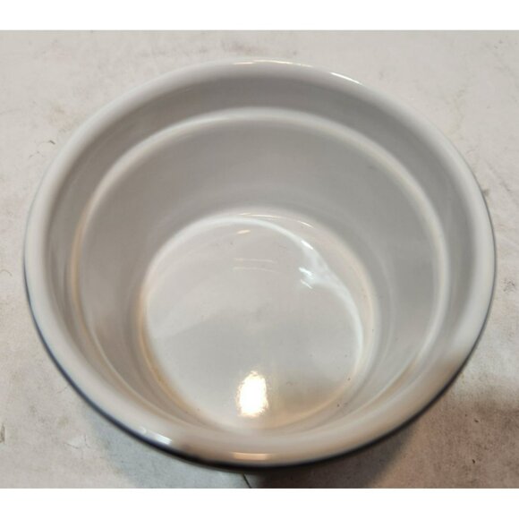 Ceramic Cobalt Blue Mini Ramikens Set of 4 White Interior - Picture 5 of 9